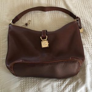 Good condition Dooney & Bourke brown leather bag.